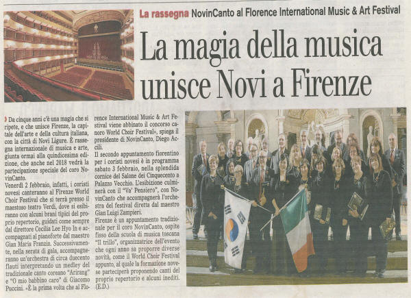 Il Novese Firenze 2018